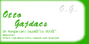 otto gajdacs business card
